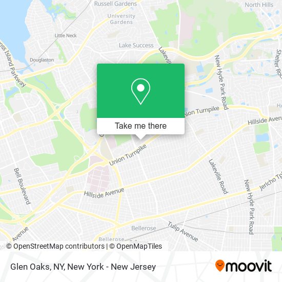 Glen Oaks, NY map