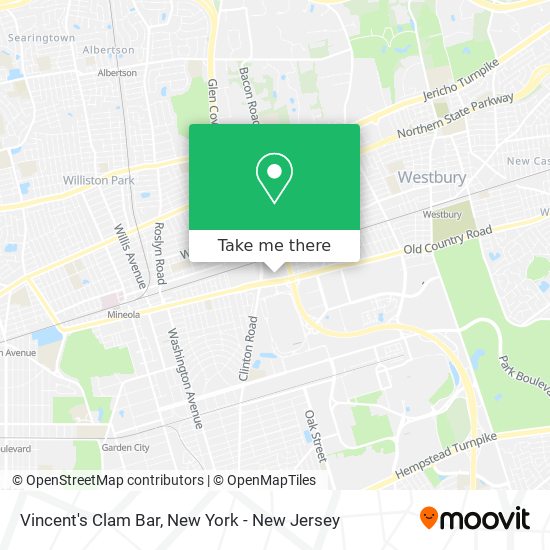 Vincent's Clam Bar map
