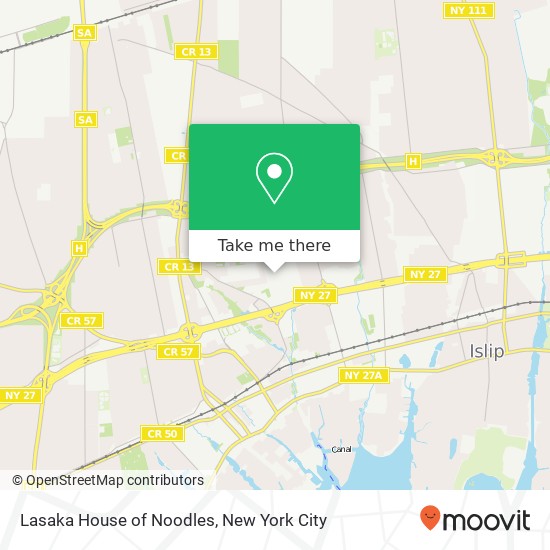 Lasaka House of Noodles map