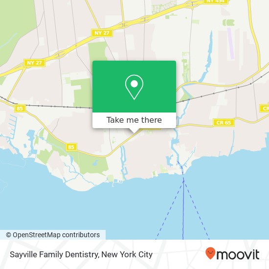 Sayville Family Dentistry map