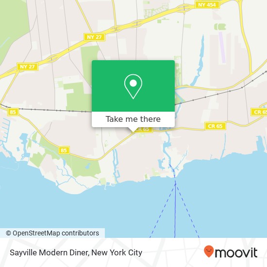 Sayville Modern Diner map