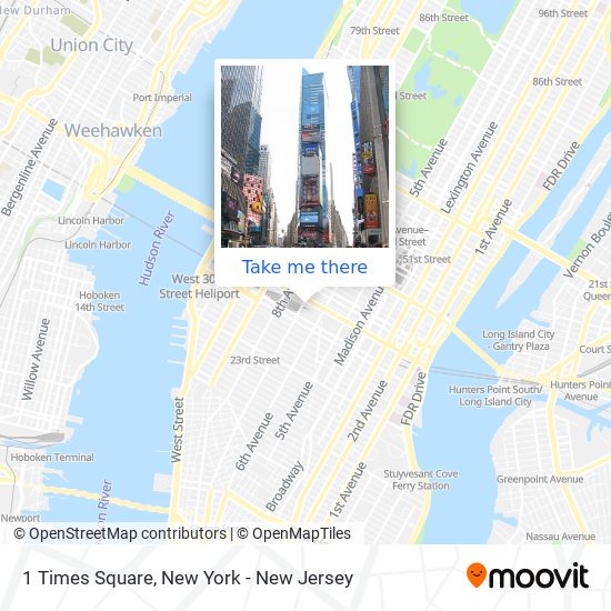1 Times Square map
