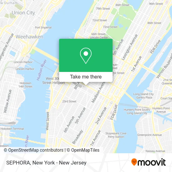 SEPHORA map