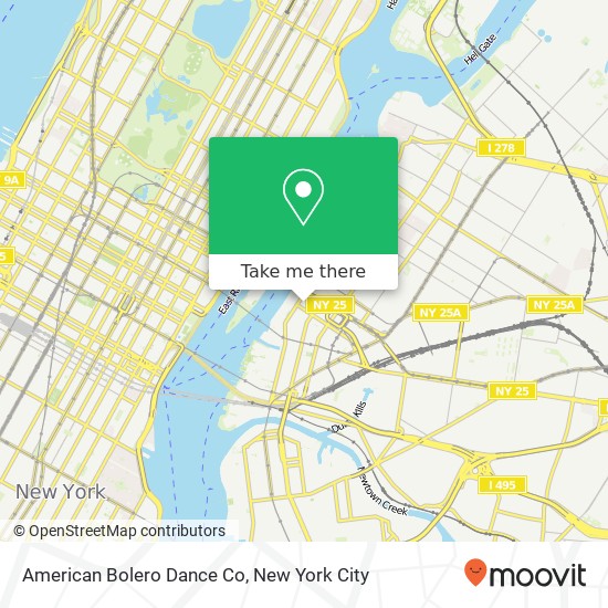 Mapa de American Bolero Dance Co