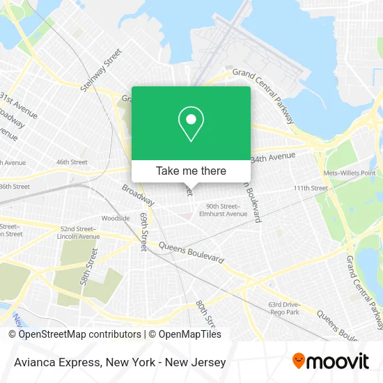 Avianca Express map