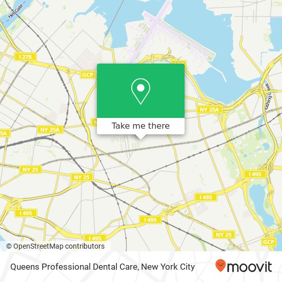 Queens Professional Dental Care map