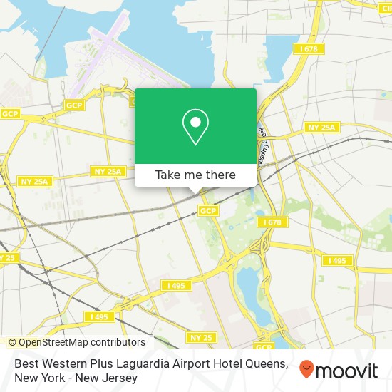 Best Western Plus Laguardia Airport Hotel Queens map