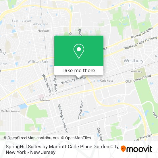 SpringHill Suites by Marriott Carle Place Garden City map