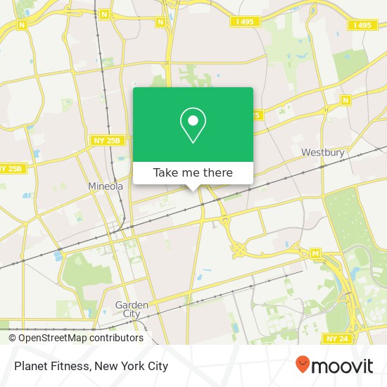 Mapa de Planet Fitness