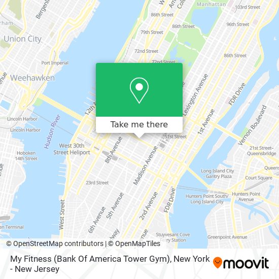 Mapa de My Fitness (Bank Of America Tower Gym)