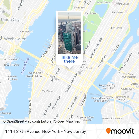 1114 Sixth Avenue map