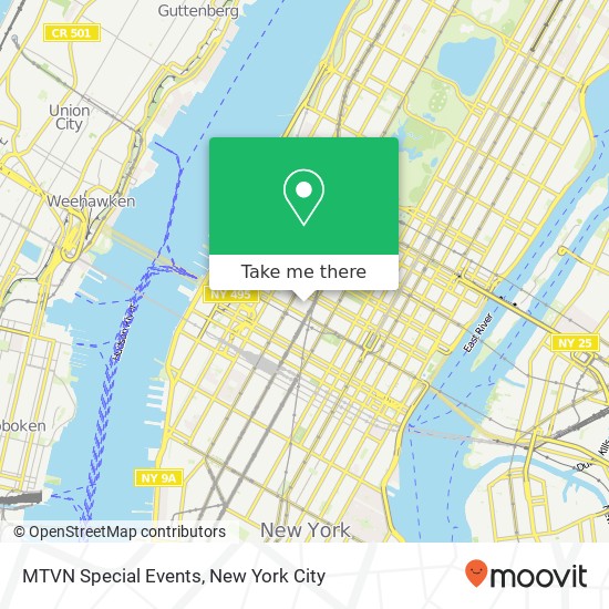 Mapa de MTVN Special Events