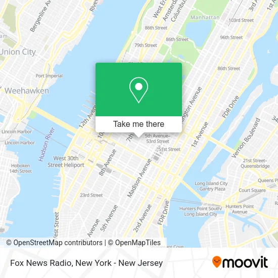 Fox News Radio map