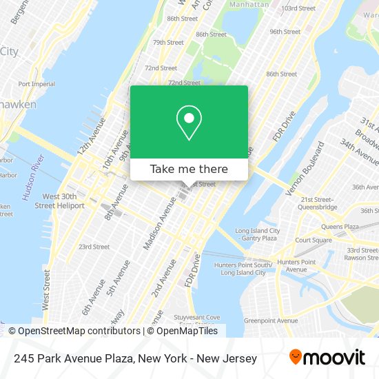 Mapa de 245 Park Avenue Plaza