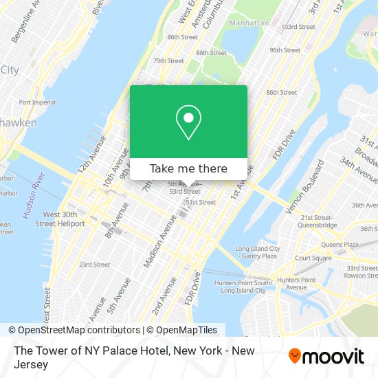 The Tower of NY Palace Hotel map