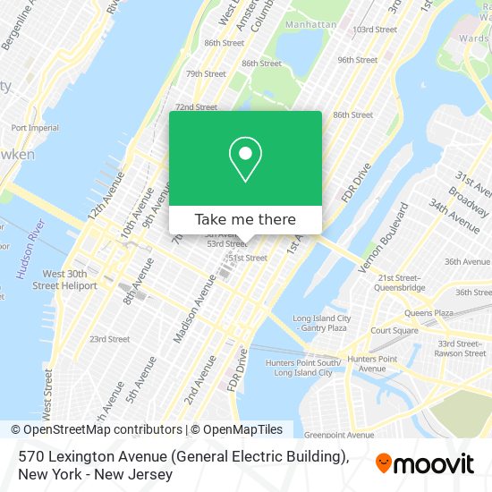 570 Lexington Avenue (General Electric Building) map