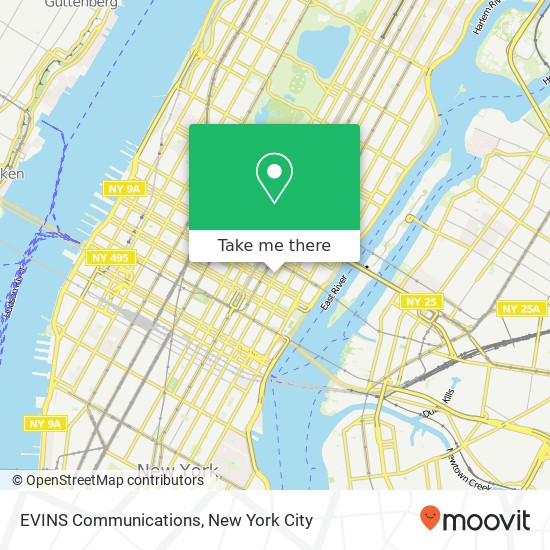 Mapa de EVINS Communications