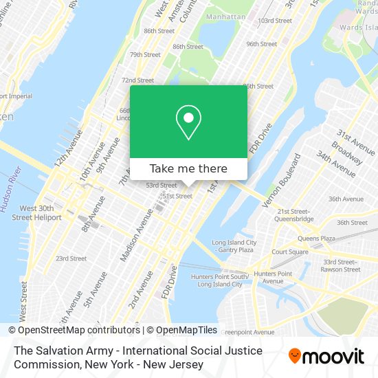 The Salvation Army - International Social Justice Commission map