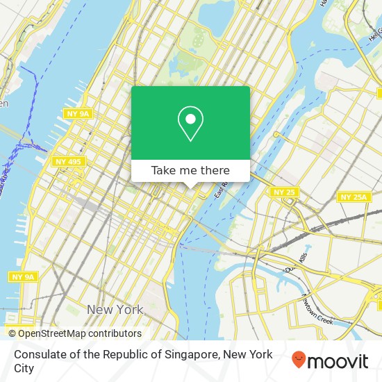 Mapa de Consulate of the Republic of Singapore