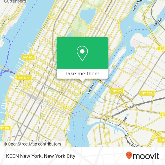 KEEN New York map