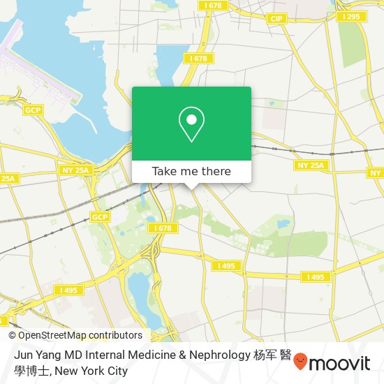 Jun Yang MD Internal Medicine & Nephrology 杨军 醫學博士 map