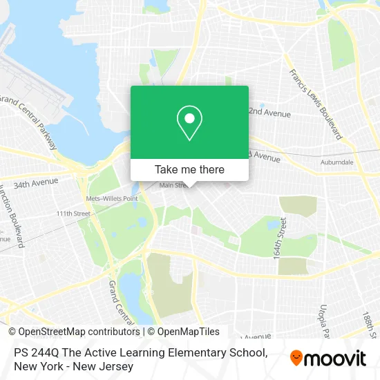 PS 244Q The Active Learning Elementary School map