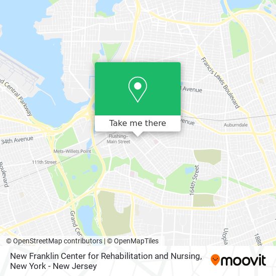 New Franklin Center for Rehabilitation and Nursing map