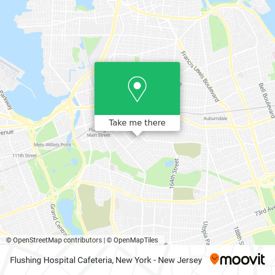 Flushing Hospital Cafeteria map