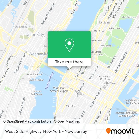 West Side Highway map