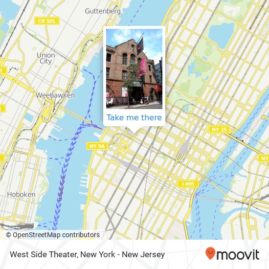 West Side Theater map