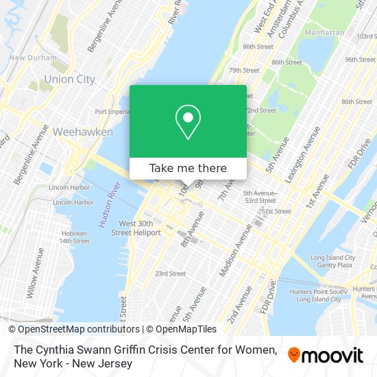 The Cynthia Swann Griffin Crisis Center for Women map