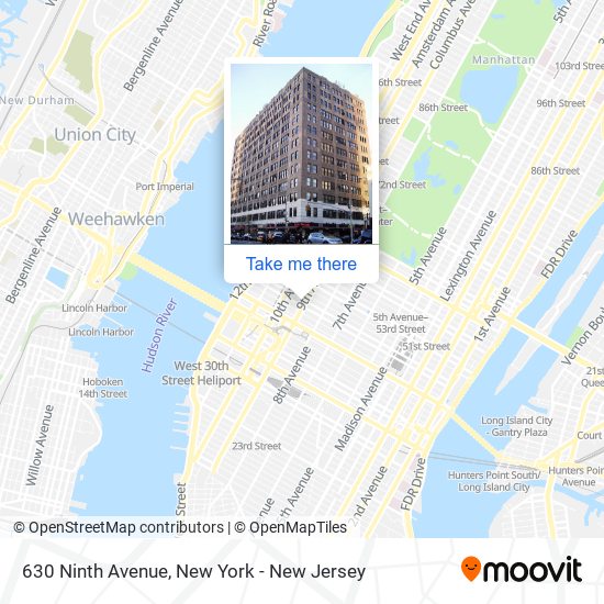 Mapa de 630 Ninth Avenue