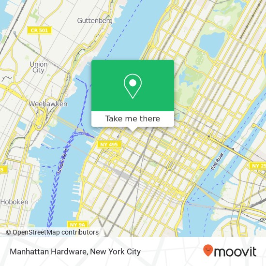 Manhattan Hardware map