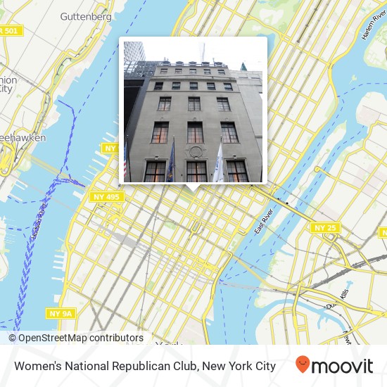 Women's National Republican Club map