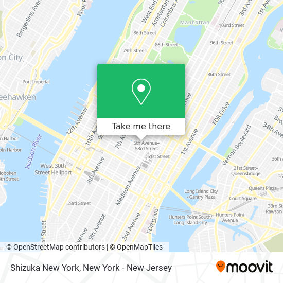 Mapa de Shizuka New York