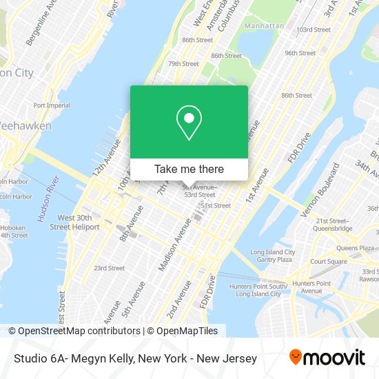Mapa de Studio 6A- Megyn Kelly