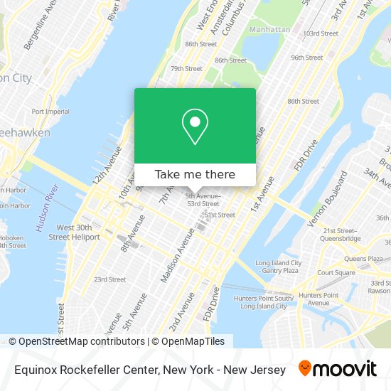 Equinox Rockefeller Center map