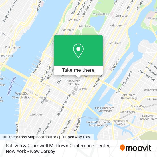 Mapa de Sullivan & Cromwell Midtown Conference Center