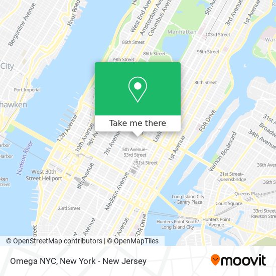 Mapa de Omega NYC