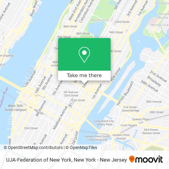 Mapa de UJA-Federation of New York