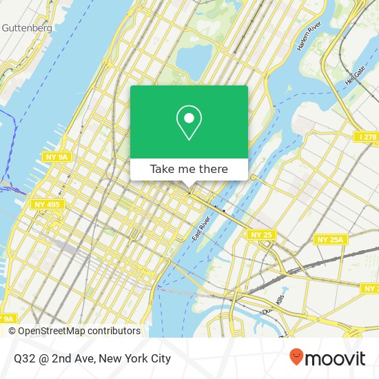 Q32 @ 2nd Ave map