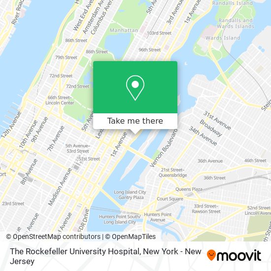 Mapa de The Rockefeller University Hospital