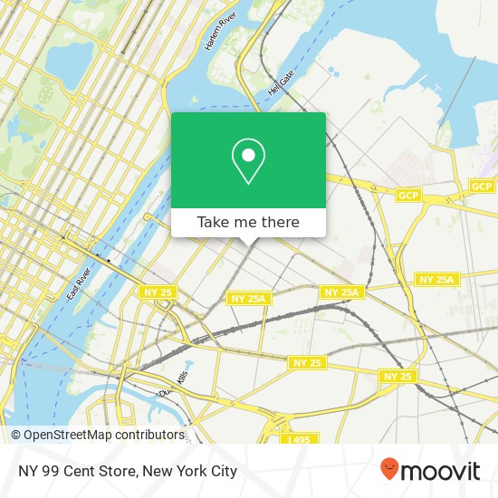 NY 99 Cent Store map