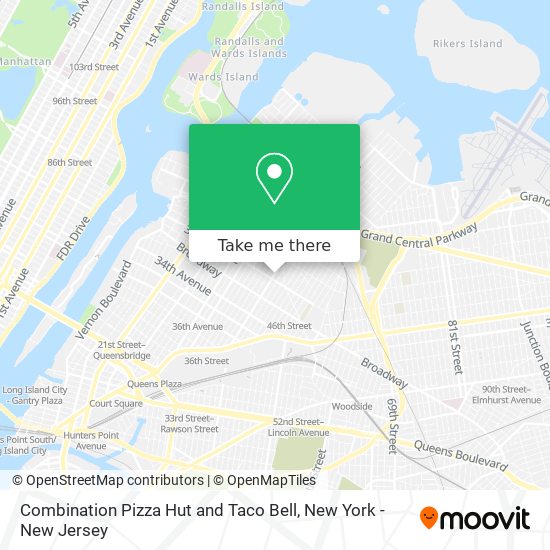 Mapa de Combination Pizza Hut and Taco Bell