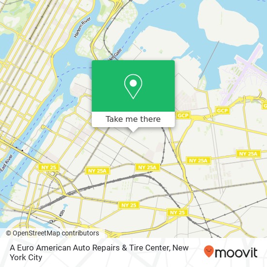 A Euro American Auto Repairs & Tire Center map