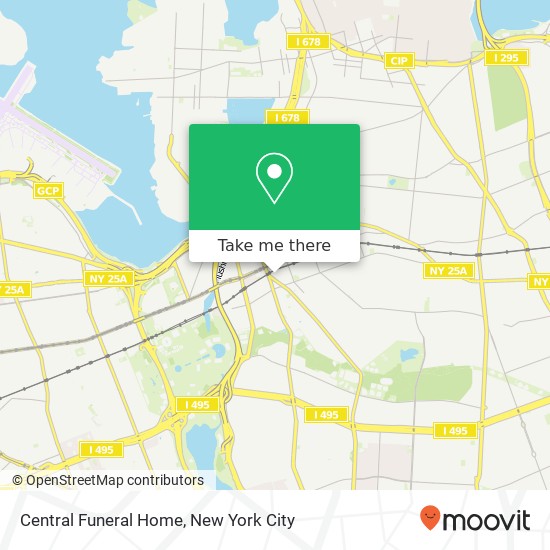 Central Funeral Home map