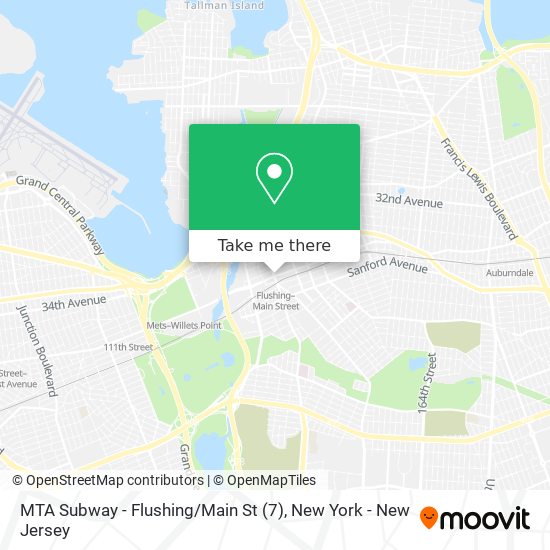 MTA Subway - Flushing / Main St (7) map