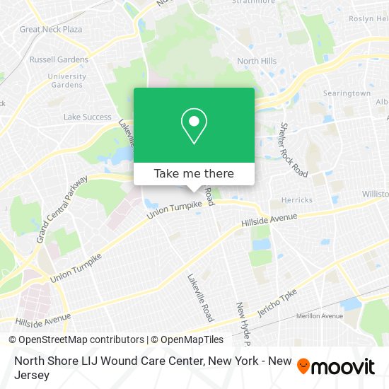 North Shore LIJ Wound Care Center map