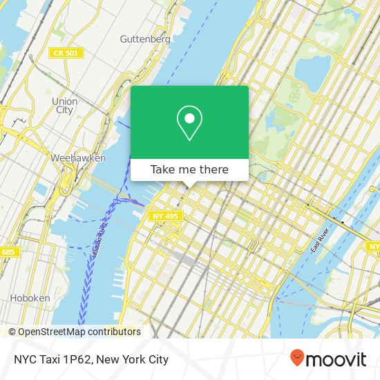 NYC Taxi 1P62 map