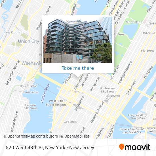 Mapa de 520 West 48th St